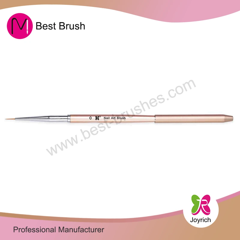 Golden Metal Cap Nail Art Pinsel